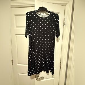 St. John's Bay Black and White A-line Mini Dress